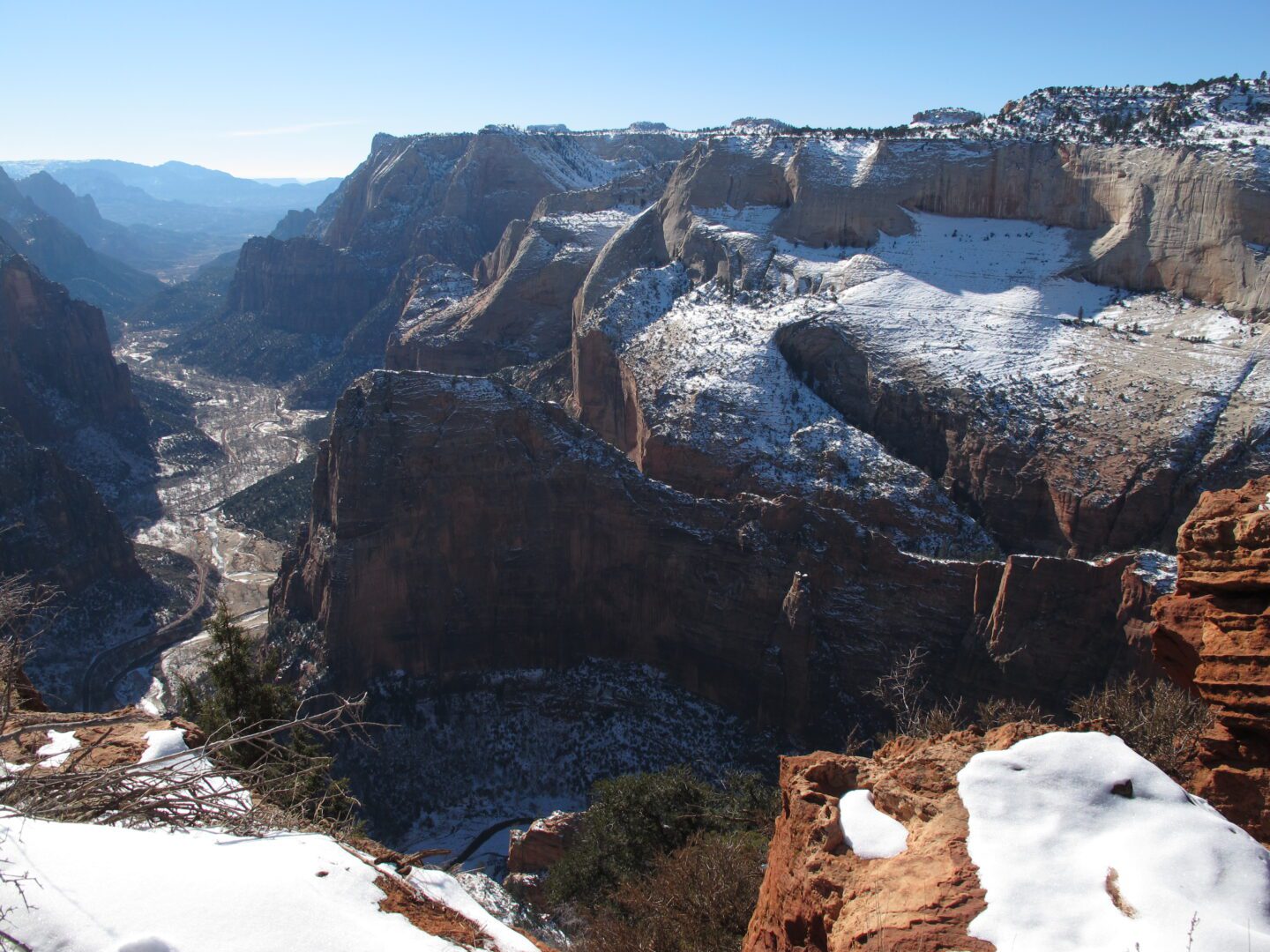 Snow on the ground.