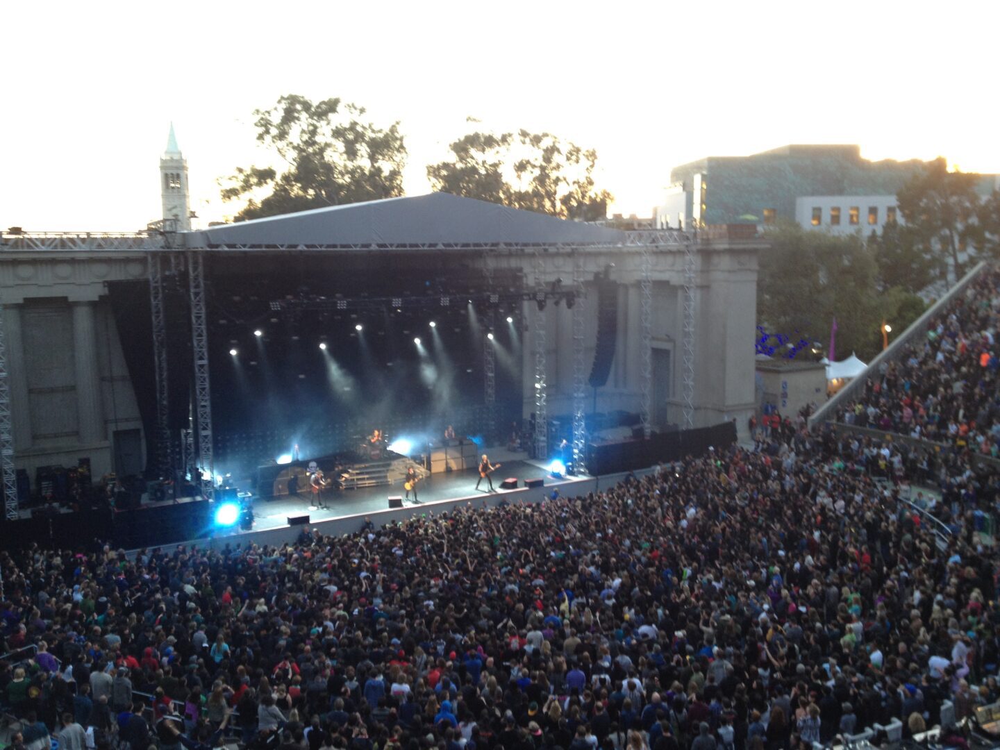 A large crowd at a concert.