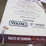 A sign that says taste of sonoma.