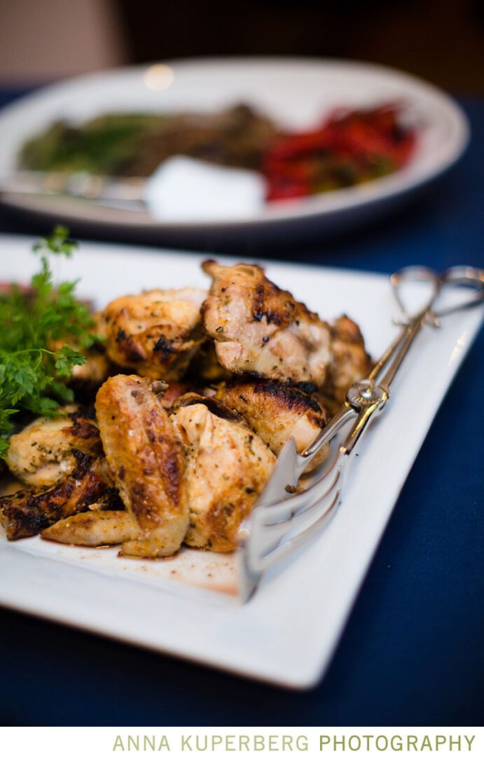 A plate of food with a fork on it.