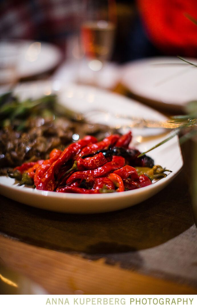 A plate of food on a table.