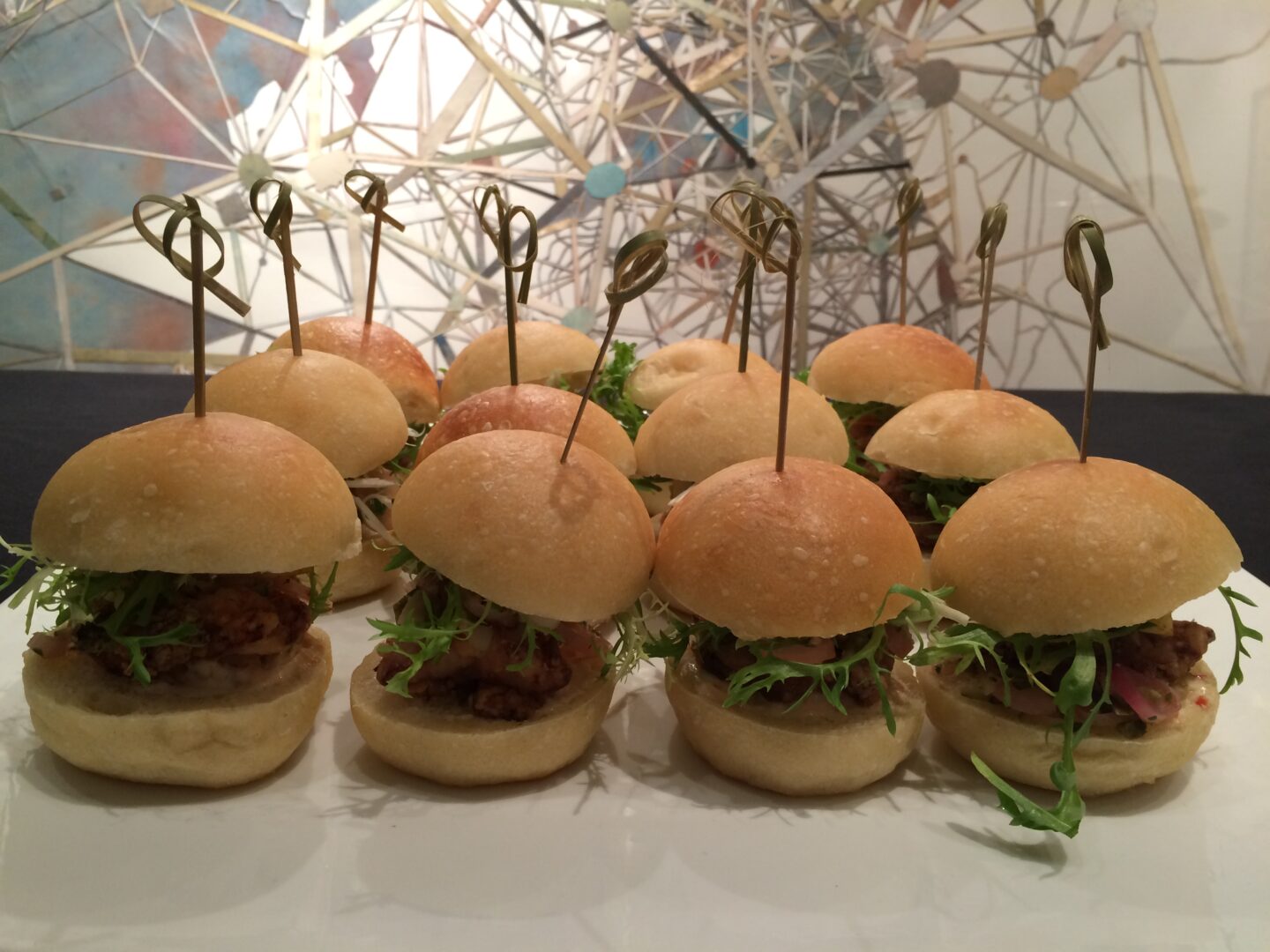 A plate with several sliders on it.