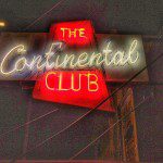A neon sign for the continental club.