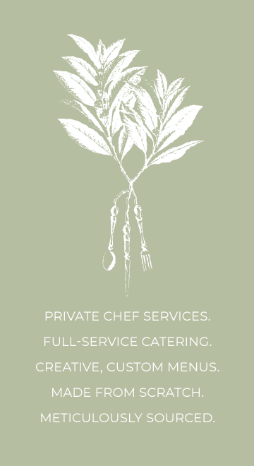 Private chef services full service catering creative made from locally sourced.