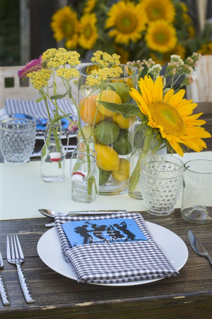 A table setting with a napkin and forks.