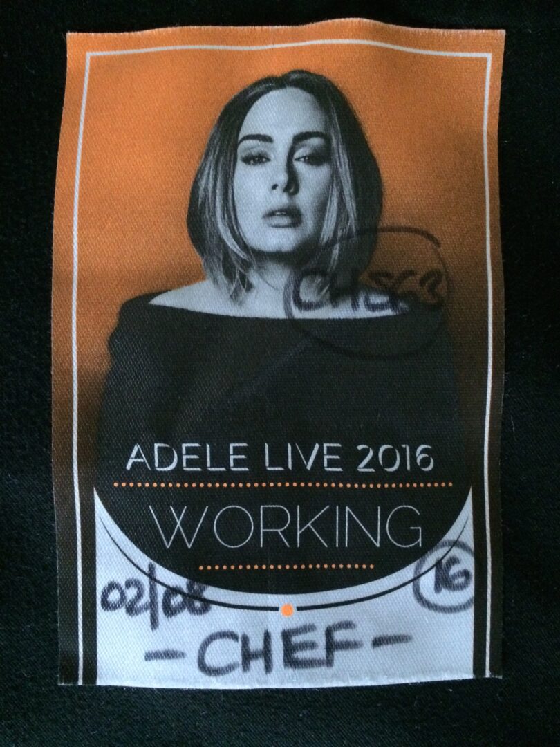 Adele live 2016 working ticket.