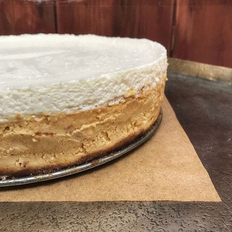 Pumpkin White Chocolate Cheesecake