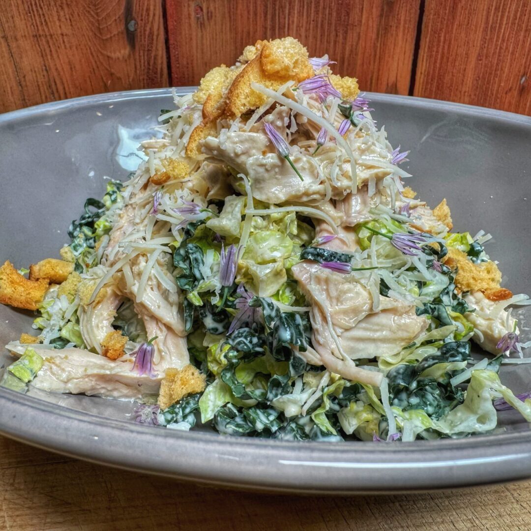 Roasted Chicken Kale Caesar