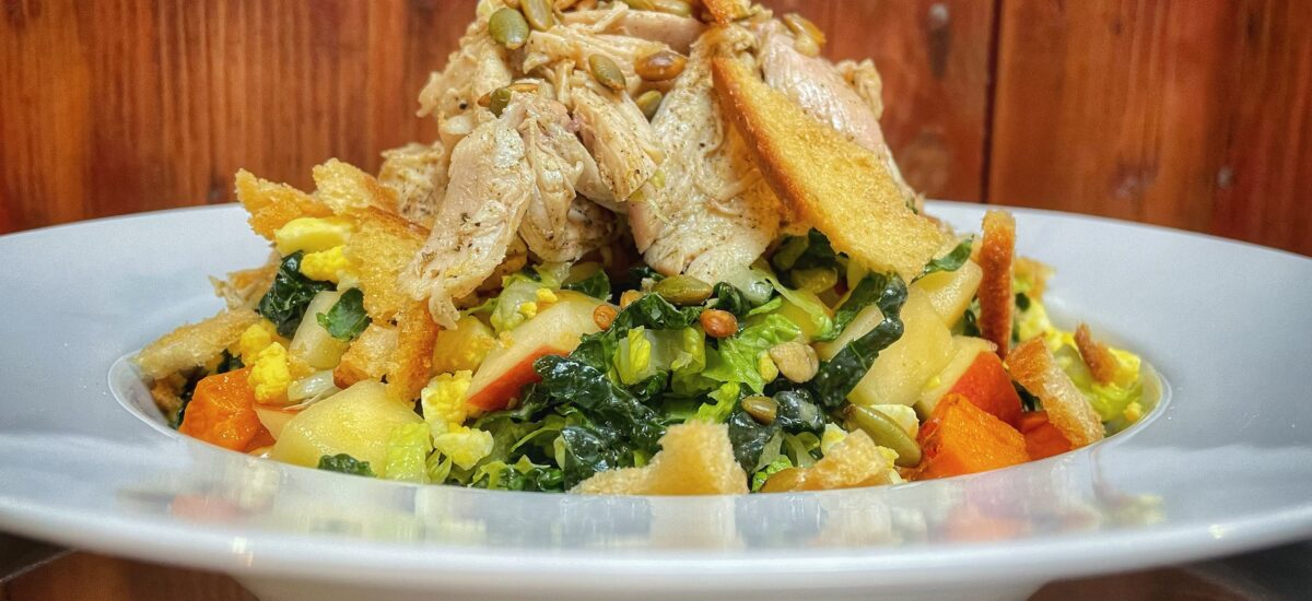 Roasted Chicken Kale Salad is back!